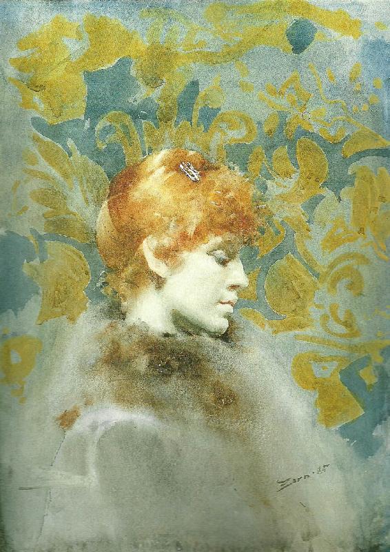 Anders Zorn miss law oil painting image